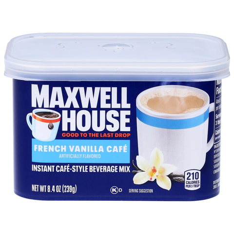 Maxwell House International Cafe Coffee Drink Mix French Vanilla - 8.4 OZ 8 Pack
