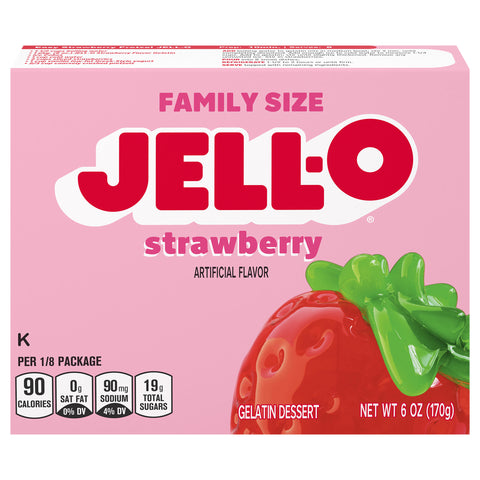 Jell-O Mix Gelatin Strawberry - 6 OZ 24 Pack