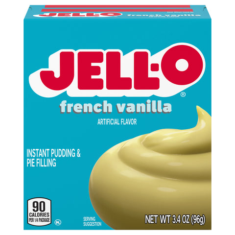 Jell-O Mix Pudding Instant French Vanilla - 3.4 OZ 24 Pack