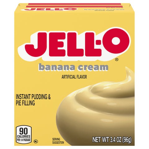 Jell-O Mix Pudding Instant Banana - 3.4 OZ 24 Pack