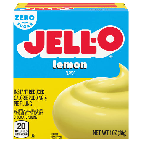 Jell-O Mix Pudding Sugar Free & Fat Free Lemon - 1 OZ 24 Pack