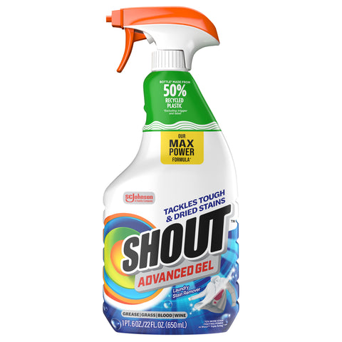 Shout Advanced Action Gel Laundry Stain Remover 22 oz - 8 Pack