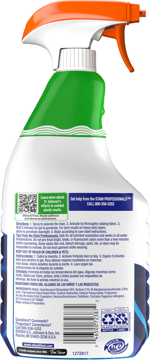 Shout Advanced Action Gel Laundry Stain Remover 22 oz - 8 Pack