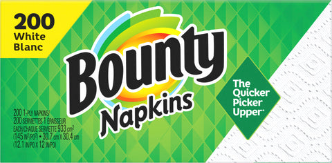 Bounty Napkins White 200 CT