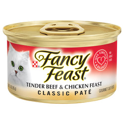 Fancy Feast Tender Beef & Chicken Cat Food - 3 OZ 24 Pack