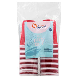 Life Goods Red Party Cups  - 50 CT 12 Pack
