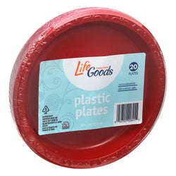 Life Goods Plastic Plates  - 20 CT 9 Pack