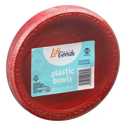 Life Goods Plastic Bowls  - 22 CT 12 Pack