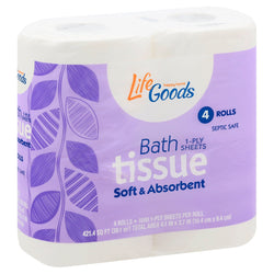 Life Goods Bath Tissue Soft & Absorbent - 4000 CT 12 Pack