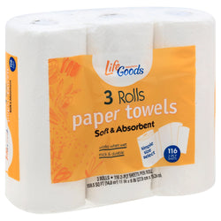 Life Goods Paper Towels  - 348 CT 10 Pack