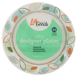 Life Goods Plates  - 25 CT 10 Pack