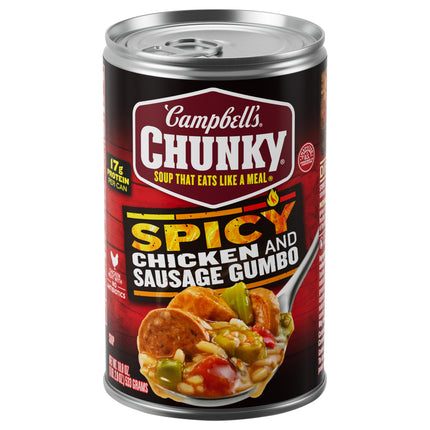 Campbell's Spicy Chicken & Sausage Gumbo Soup - 18.8 OZ 12 Pack
