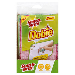 Scotch-Brite Dobie Scrub & Wipe Cloths - 2 CT 12 Pack