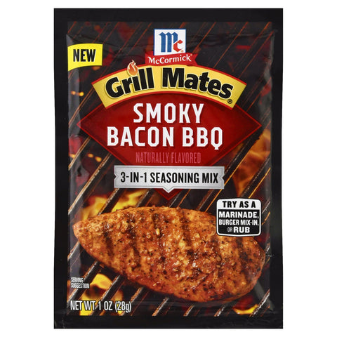 Mccormick Grill Mates Smoky Bacon Bbq - 1 OZ 12 Pack