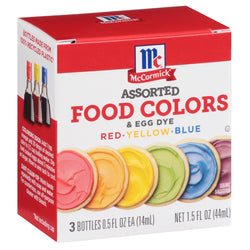 Mccormick Food Colors Assorted - 1.5 FZ 8 Pack