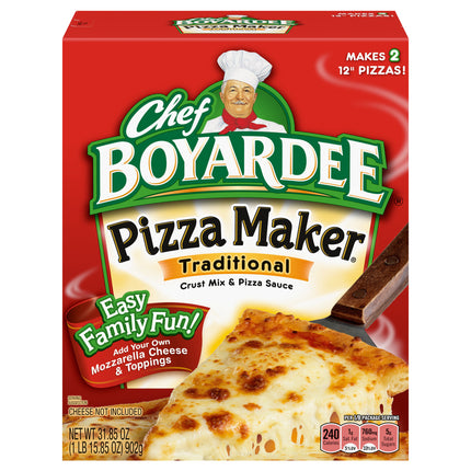 Chef Boyardee Cheese Pizza Maker Traditional - 31.85 OZ 6 Pack