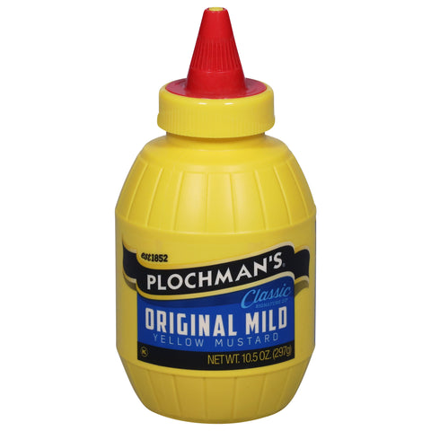 Plochman's Classic Yellow Original Mustard - 10.5 OZ 12 Pack