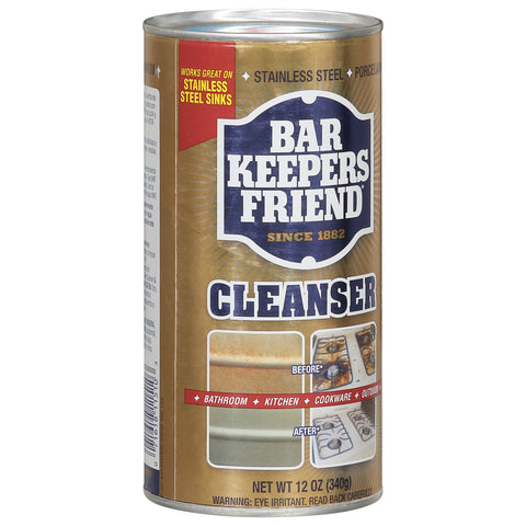 Bar Keepers Friend Cleaner Powder Multi Purpose - 15 OZ 12 Pack