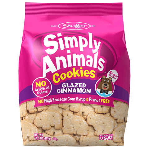 Stauffer's Simply Animals Glazed Cinnamon 14.5oz - 12 Pack