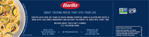 Barilla Pasta Gluten Free Spaghetti - 12 OZ 12 Pack
