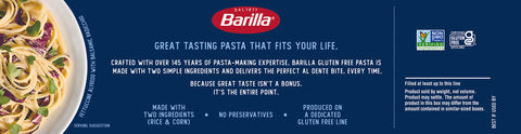 Barilla Gluten Free Fettuccine - 12 OZ 12 Pack