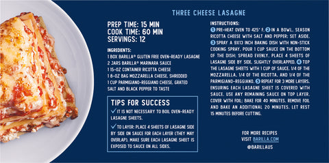 Barilla Gluten Free Oven-Ready Lasagna - 10 OZ 12 Pack