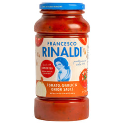 Francesco Rinaldi Pasta Sauce Chunky Garden Tomato Garlic & Onion - 24 OZ 12 Pack