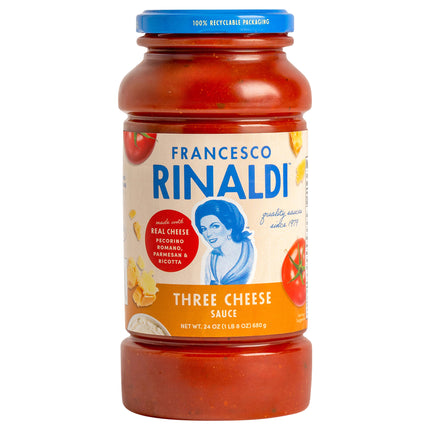 Francesco Rinaldi Three Cheese Pasta Sauce - 24 OZ 12 Pack