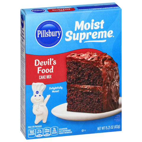 Pillsbury Moist Supreme Devil's Food Cake Mix 15.25 OZ