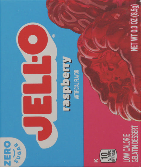 Jell-O Mix Gelatin Sugar Free Raspberry 0.3 OZ