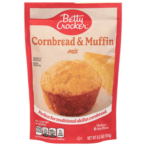Betty Crocker Muffin Mix Cornbread & Muffin Pouch 6.5 OZ