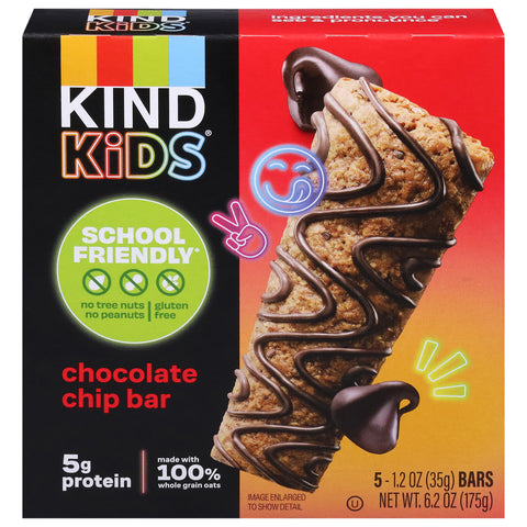Kind Kids Chocolate Chip Bar 5 - 1.2 oz Bars - 8 Pack
