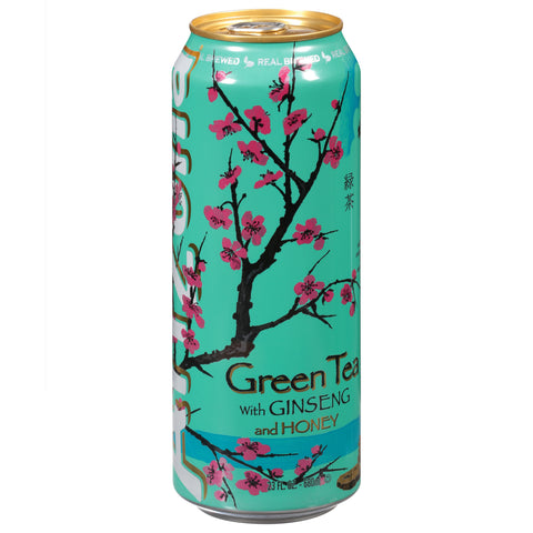 AriZona Real Brewed with Ginseng and Honey Green Tea 23 fl oz - 24 Pack