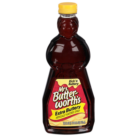 Mrs Butterworths Extra Buttery Syrup 24 oz - 12 Pack