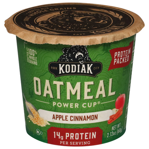 Kodiak Power Cup Protein Packed Apple Cinnamon Oatmeal 2.12 oz - 12 Pack