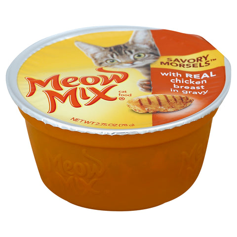 Meow Mix Cat Food Chicken Breast In Gravy 1 ea - 12 Pack