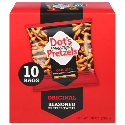 Dot's Homestyle Pretzels Seasoned Original Pretzels 10 Bags - 6 Pack