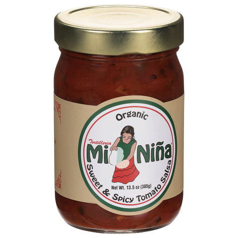 Mi Nina Organic Sweet & Spicy Tomato Salsa - 13.5 OZ 6 Pack
