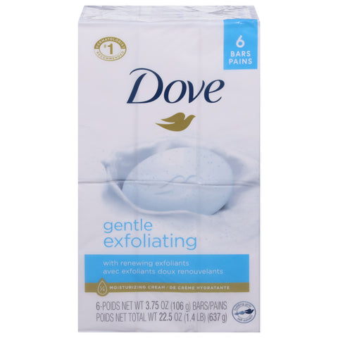 Dove Gentle Exfoliating Bar Soap 22.5 OZ