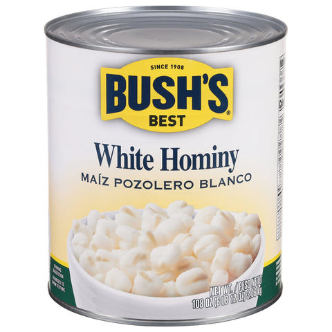 Bush's White Hominy 108 OZ