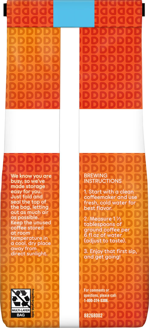 Dunkin' Coffee Ground French Vanilla 12 OZ