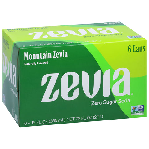 Zevia Zero Sugar Mountain Zevia Soda  72 FZ