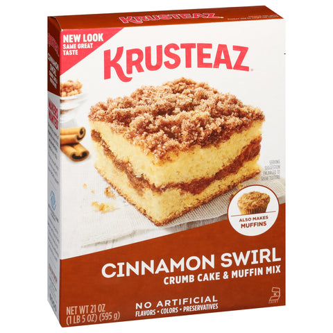 Krusteaz Cake Crumb Cinnamon Mix 21 OZ