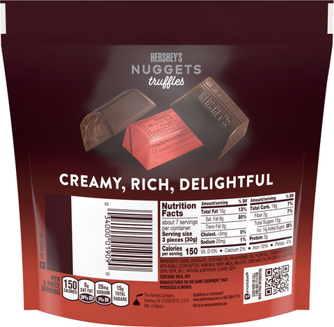 Hershey's Dark Chocolate Truffles 7.7 OZ
