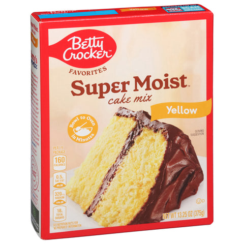 Betty Crocker Super Moist Yellow Cake Mix 13.25 OZ