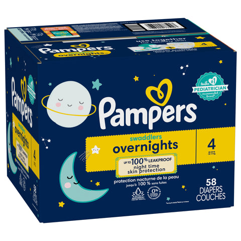 Pampers Diapers 4 (22-37 lb) Super Pack 58 CT