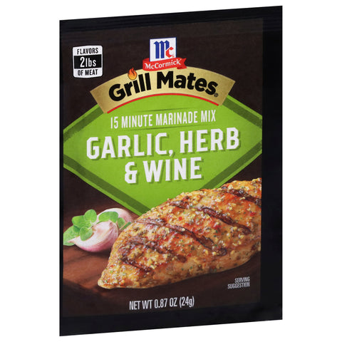 McCormick Marinade Garlic Herb & Wine - 0.87 OZ 12 Pack