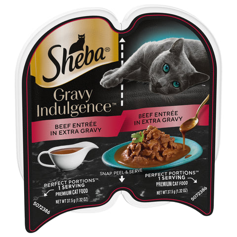 Sheba Gravy Indulgence Premium Salmon Entree in Extra Gravy Cat Food 2