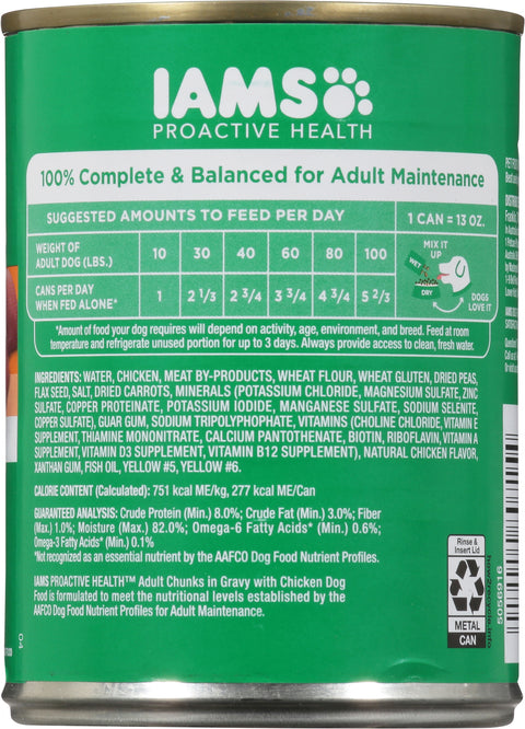 IAMS Proactive Health Adult 1+ with Chicken Dog Food 13 oz