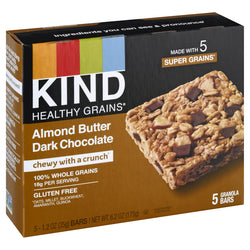 Kind Gluten Free Healthy Grains Almond Butter Dark Chocolate Granola Bars - 6.2 OZ 8 Pack